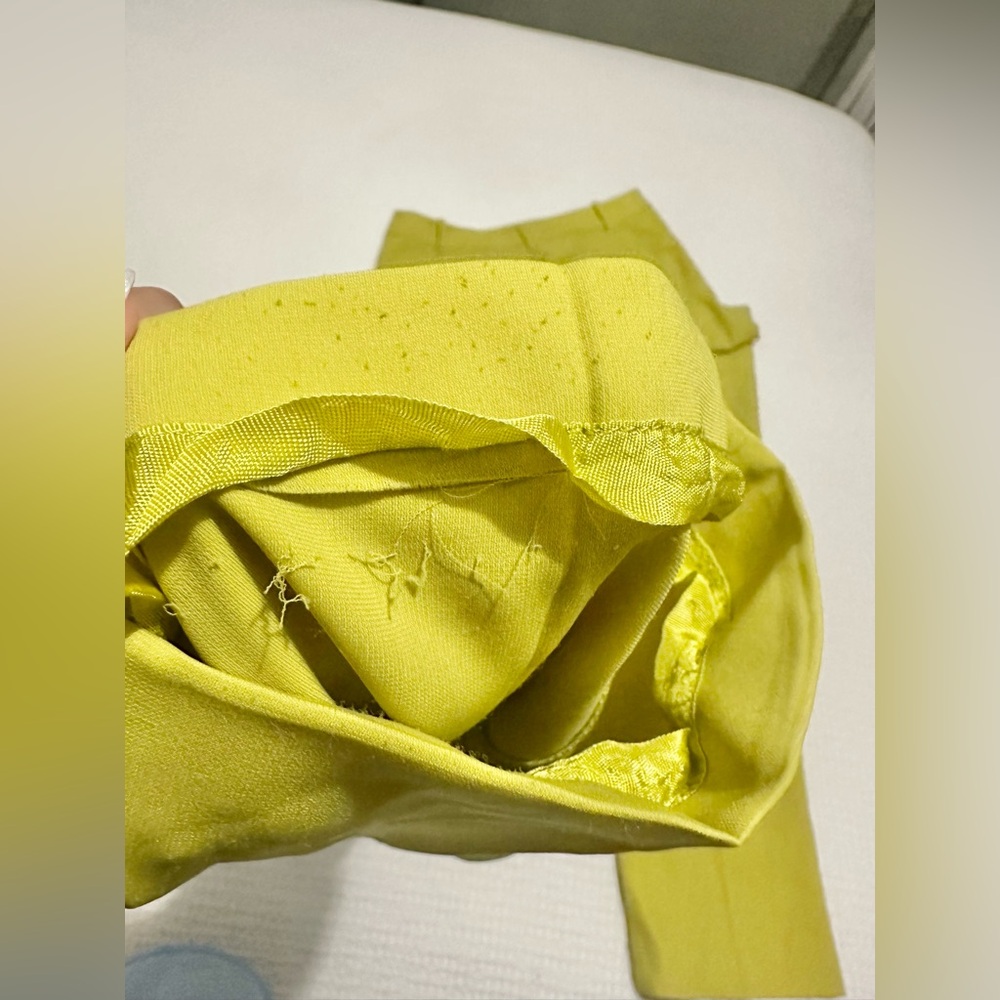BCBGMaxazria chartreuse blazer pantsuit set - Picture 6 of 8